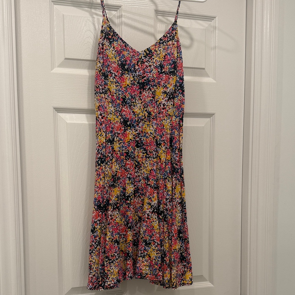 GAP Floral Slip Dress in Navy, Pink & Yellow